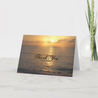 Thank You sunset Dankeskarte