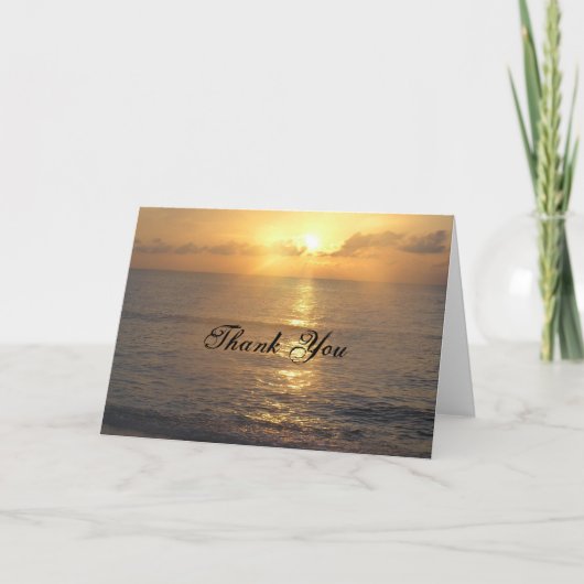 Thank You sunset Dankeskarte (Vorderseite)