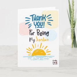 Thank you - Sunshine Karte
