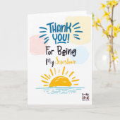Thank you - Sunshine Karte (Gelbe Blume)