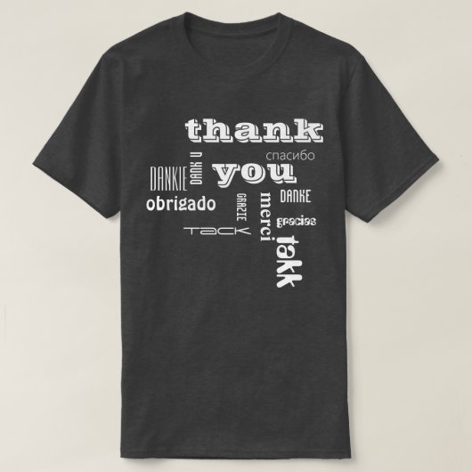 thank you T-Shirt (Design vorne)