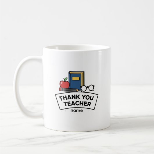 Thank You Teacher – Appreciation Coffee Mug Gift Kaffeetasse (Links)