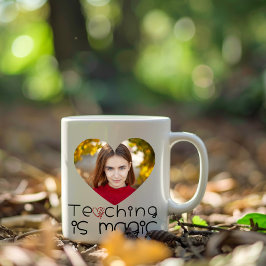 Thank You Teacher with Custom Photo Tasse
