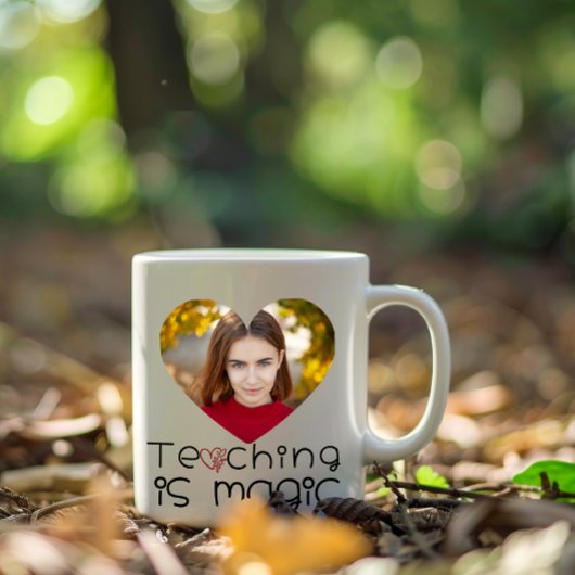 Thank You Teacher with Custom Photo Tasse
