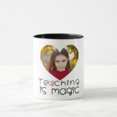 Thank You Teacher with Custom Photo Tasse (Zentrum)