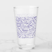 Thank You Text Glass Multi Language Word Glas (Rückseite)