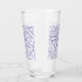 Thank You Text Glass Multi Language Word Glas (Rechts)