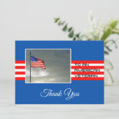 Thank You to an American Veteran Karte (Stehend Vorderseite)