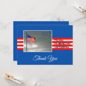 Thank You to an American Veteran Karte (Vorderseite/Rückseite Beispiel)