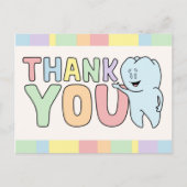 "Thank You" Tooth Card Postkarte (Vorderseite)
