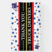 Thank You Truck Drivers | Trucker Appreciation Banner (Vertikal)