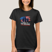 Thank You Veterans  American US Flag  Veterans Day T-Shirt (Vorderseite)