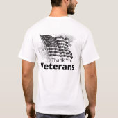 Thank You Veterans front and bach printed T-Shirt (Rückseite)