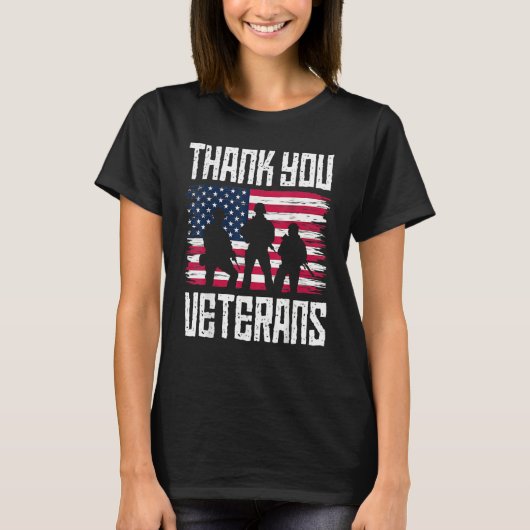 Thank you Veterans  Veterans Day 2022 T-Shirt (Vorderseite)