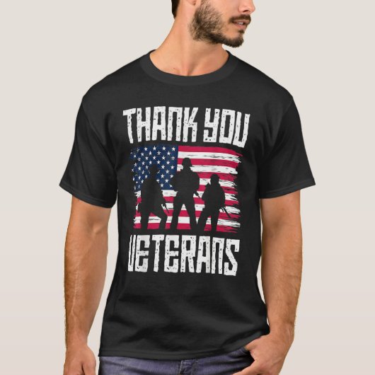 Thank you Veterans  Veterans Day 2022 T-Shirt (Vorderseite)
