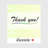 Thank You Vinyl Sticker (Blatt)