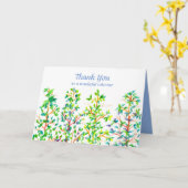 Thank You Volunteer Watercolor Trees Karte (Gelbe Blume)