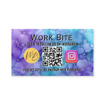 Thank You Watercolor Business Instagram Qr Code