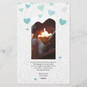 Thank You - Wedding Card Briefpapier (Rückseite)