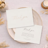 Thank You Wedding Card | Real Gold Foil Folieneinladung
