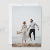 Thank You Wedding Card with Picture (Back & Front) Dankeskarte (Rückseite)