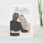 Thank You Wedding Wedding Karte (Vorderseite)