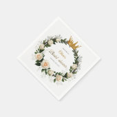 Thank You White Roses & Baby’s Breath  Serviette (Ecke)