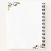 Thank You Wildflower Business Instagram Qr Code Notizblock (Rückseite)