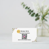 Thank You Wildflower Instagram Qr Code Rabattkarte (Stehend Vorderseite)