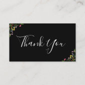 Thank You Wildflower Instagram Qr Code Rabattkarte (Rückseite)