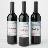 Thank You Wine Label – Elegant Appreciation Gift Weinetikett (Flaschen)