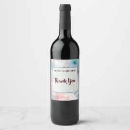 Thank You Wine Label – Elegant Appreciation Gift Weinetikett