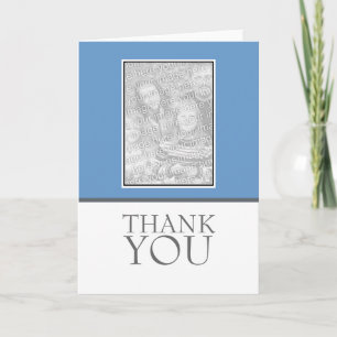 Thank you with foto dankeskarte