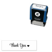 “Thank You” with Heart Rubber Stamp Permastempel (Beispiel)