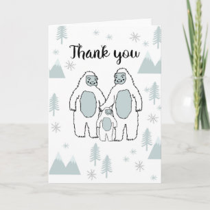 Thank You Yeti Baby Card by Andrea Lauren Dankeskarte