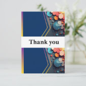 Thank your loved ones with this beautiful wedding dankeskarte (Stehend Vorderseite)