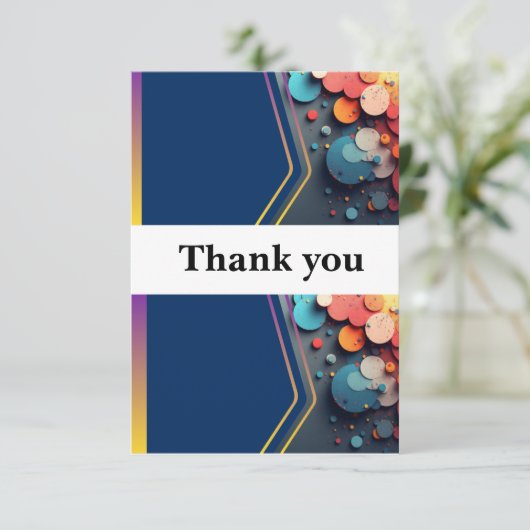 Thank your loved ones with this beautiful wedding dankeskarte (Stehend Vorderseite)