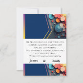 Thank your loved ones with this beautiful wedding dankeskarte (Rückseite)