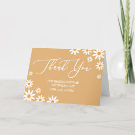 Thank yoy card boho Daisies  Dankeskarte