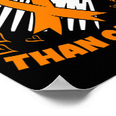 Thanker Leukämie Bewusstsein Herz Poster (Ecke)