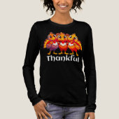 Thankful baby turkey funny cartoon  Tri-Blend shirt (Vorderseite)