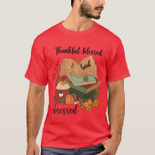 Thankful Blessed Obsessed Book funny T-Shirt (Vorderseite)