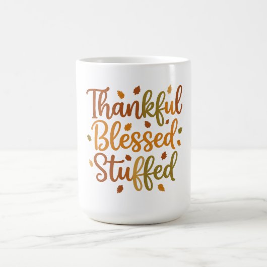 Thankful Blessed Stuffed Coffee Mug Kaffeetasse (Mittel)