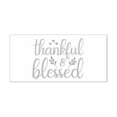 Thankful & Blessed Typography  Permastempel (Design)