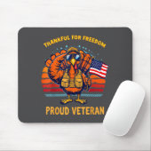 Thankful For Dom Proud Veteran Patriotic Thanksgiv Mousepad (Mit Mouse)