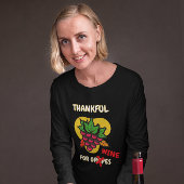 “Thankful for Grapes...Wine" Funny Thanksgiving Tri-Blend Shirt