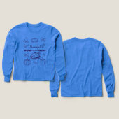 Thankful for Kids Thanksgiving Gratitude T-shirt (Design Vorder- & Rückseite)