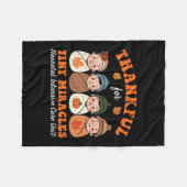 Thankful For Tiny Miracles Nicu  Fleecedecke (Vorderseite (Horizontal))