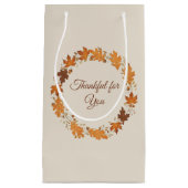 Thankful for You Fall Thank You Cards Kleine Geschenktüte (Vorderseite)