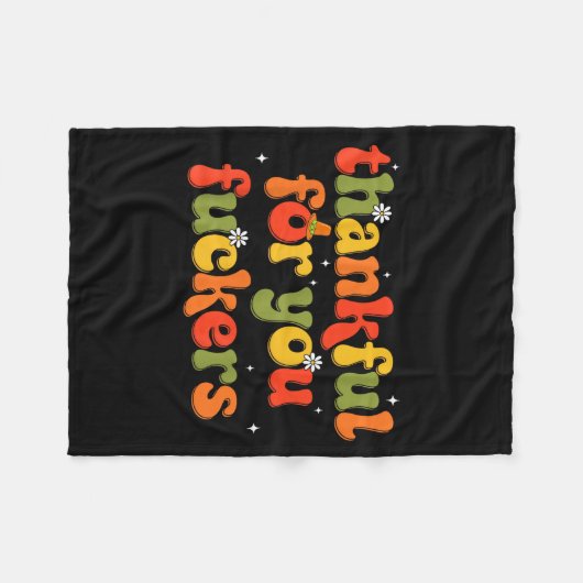 Thankful For You Forers  Fleecedecke (Vorderseite (Horizontal))
